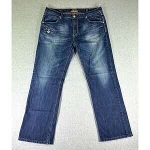 Stone Touch Mens Jeans Blue Size 40 (38x32) Comfort Skinny Denim